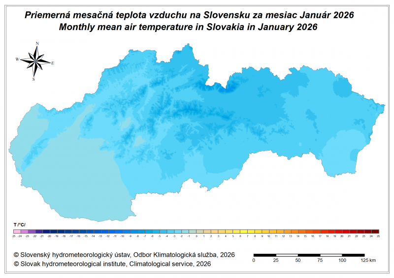 klimatologická mapa Slovenska